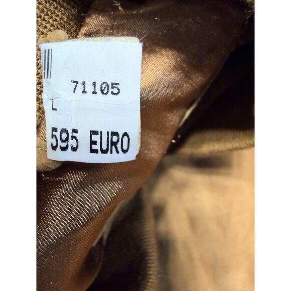 Bugatti Suede Bomber Jacket SZ L Fawn Camel Heritage Tailoring Tan Leather Coat - Picture 4 of 12